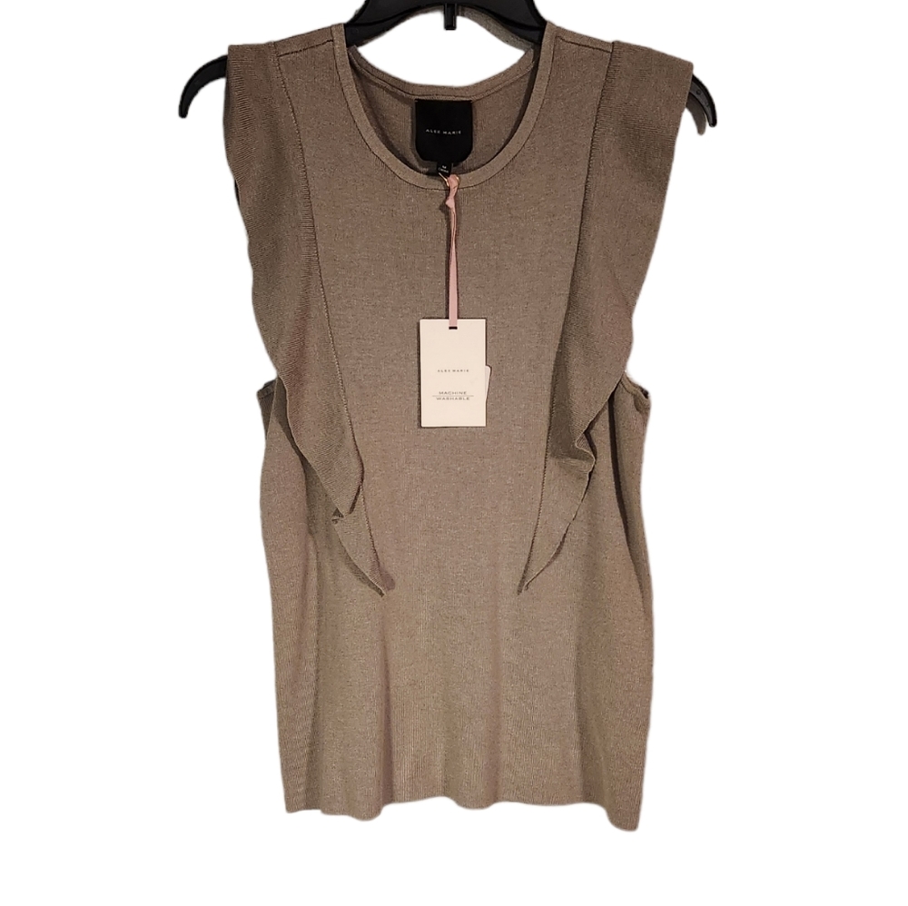 Alex Marie tank sleeveless olive green womens size Medium New nwt